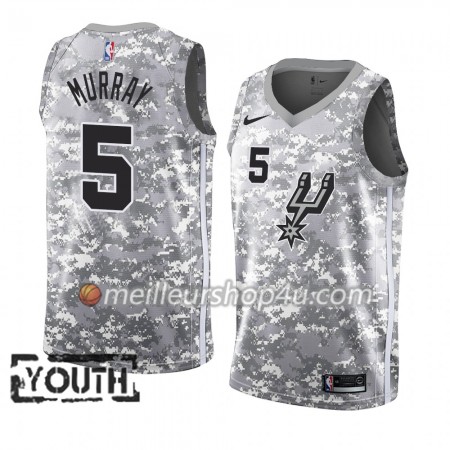 Maillot Basket Enfant San Antonio Spurs Dejounte Murray 5 2018-19 Nike Gris Swingman